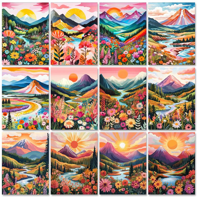 Resin Art Ideas With Pictures - RUOPOTY Forest Picture By Numbers Modern
