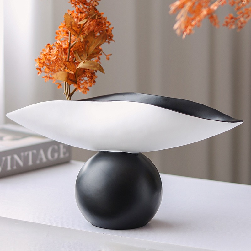 Resin Art Coffee Table - Creative geometric spherical tray ornament model