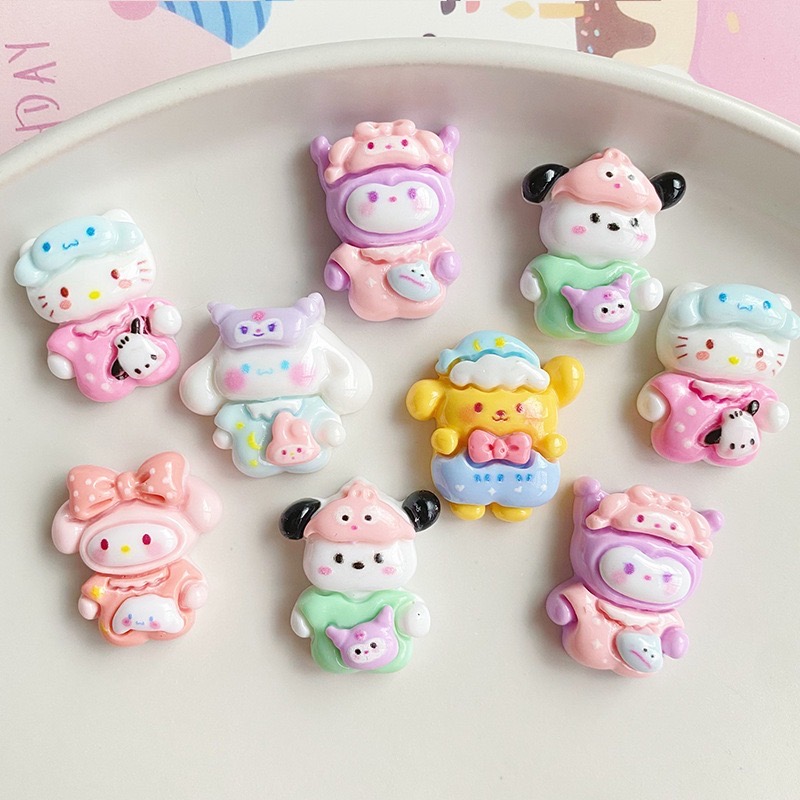 Resin Art Workshop - 10 Pcs New Mini Kawaii Cartoon