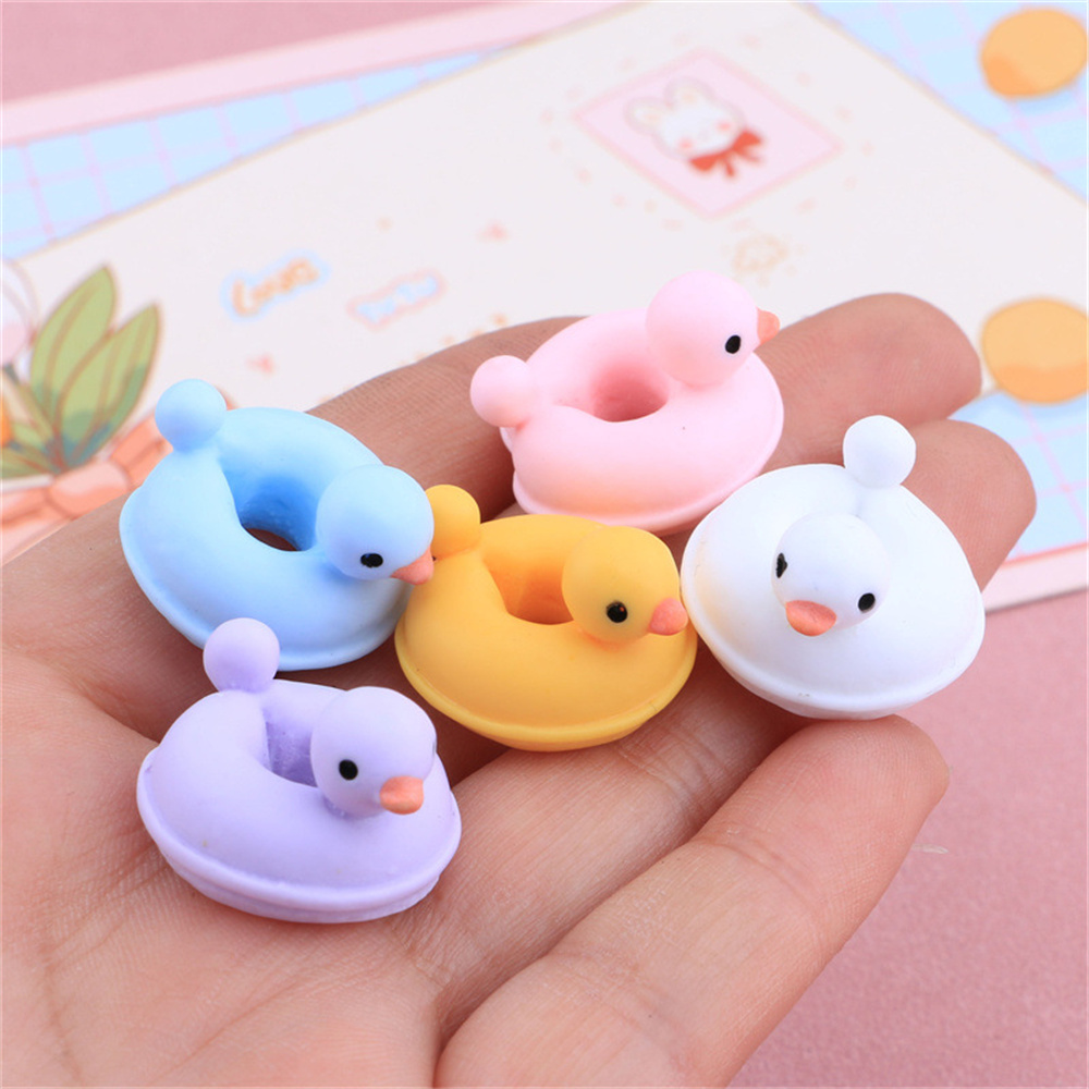 Resin Art Workshop - 20Pcs Cartoon Duck Swim Ring DIY