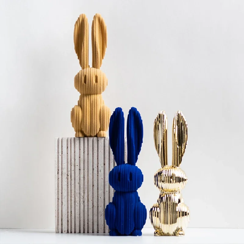 Resin Art Coffee Table - Resin digital rabbit home living room
