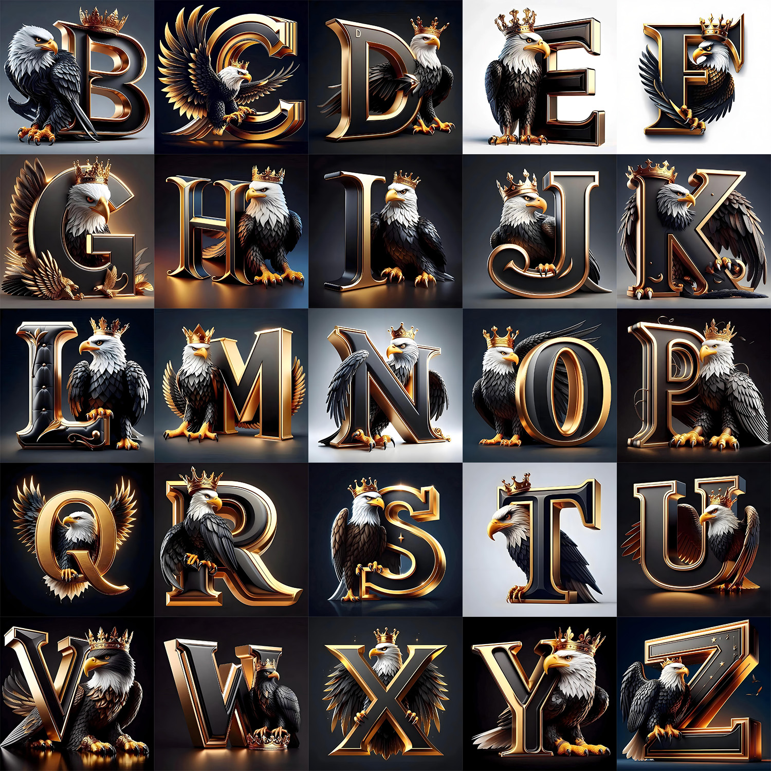 Resin Art Unique Ideas - 1pc Letter Diamond Painting Set, Eagle