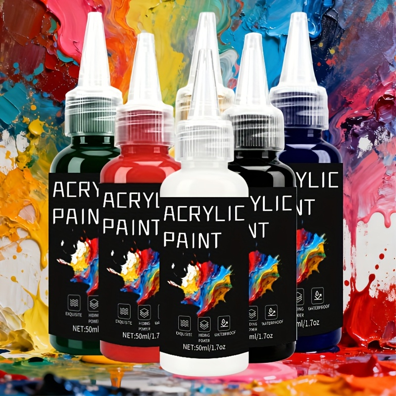 Acrylic Paint Set 6 Colors 50m – обзор и цена Resin Art Acrylic