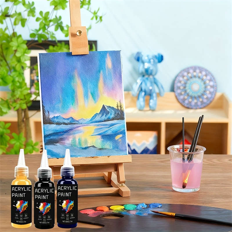 Acrylic Paint Set 6 Colors 50m – обзор и цена Resin Art Acrylic