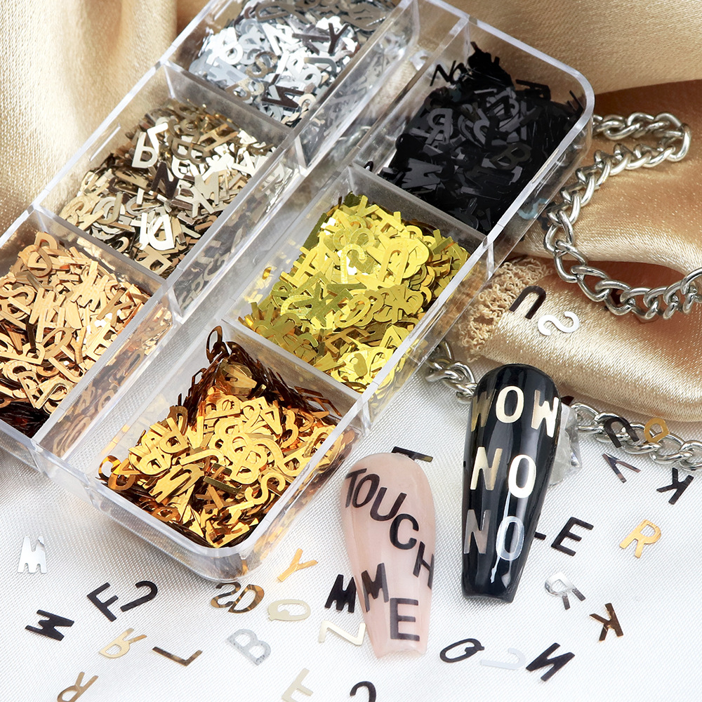 6-Grid Box Metallic Alphabet N – обзор и цена Resin Art Zone