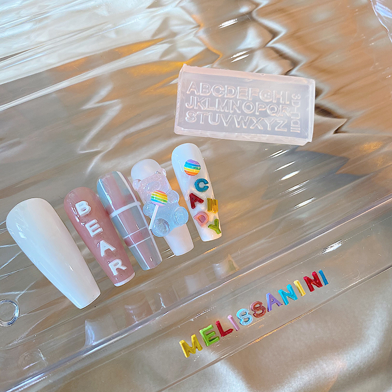 A-Z Letters Nail Art Silicone  – обзор и цена Resin Art Zone