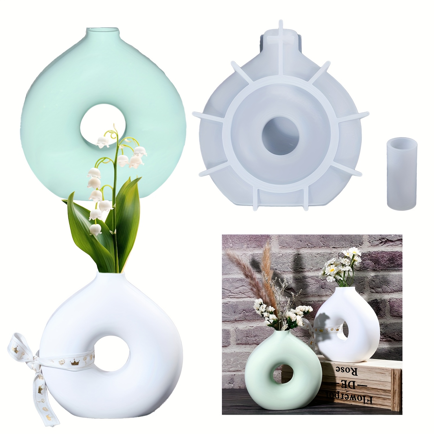 1 DIY Round Vase Silicone Moul – обзор и цена Resin Art Workshop