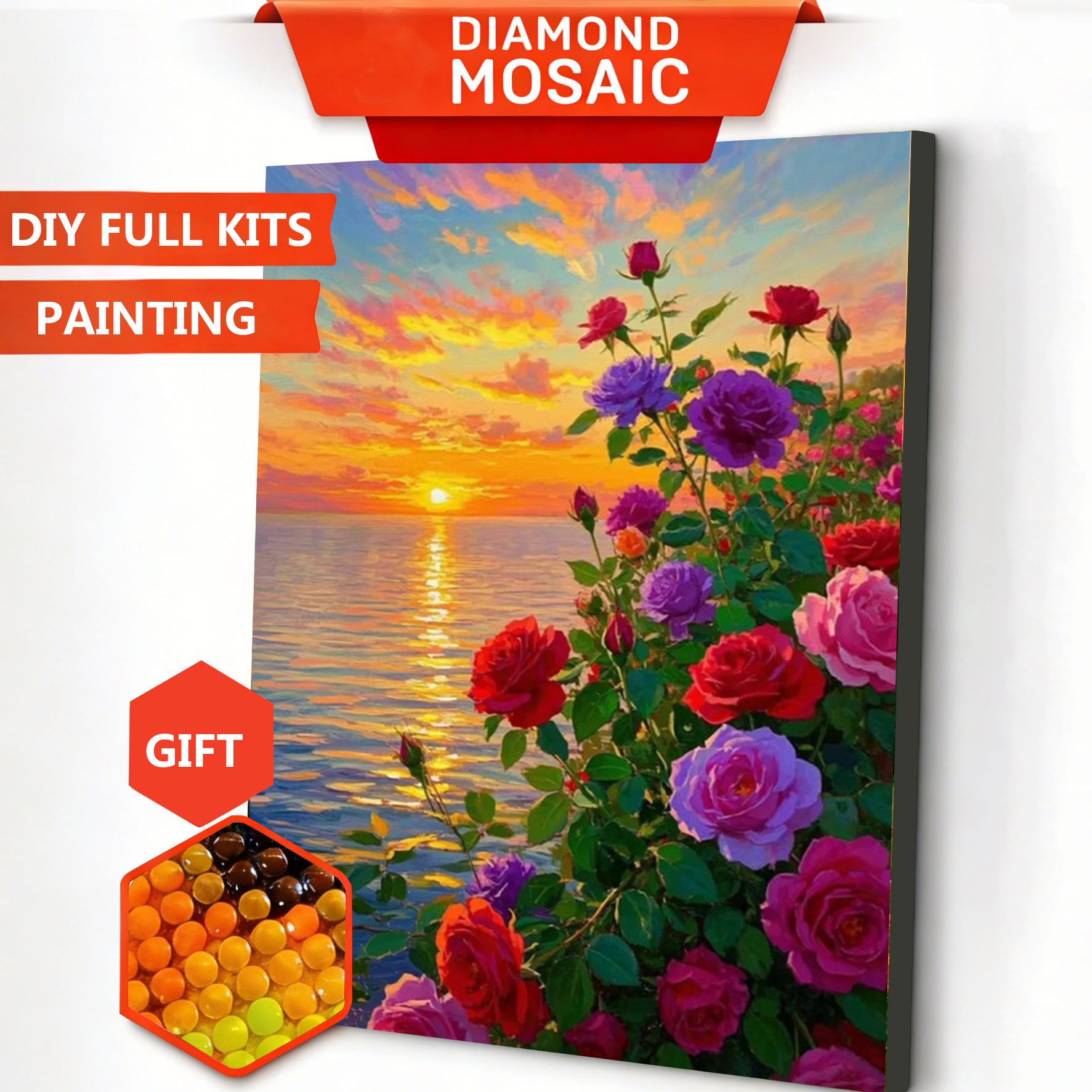 AZQSD Diamond Art Paintings Ro – обзор и цена Resin Art With Rose