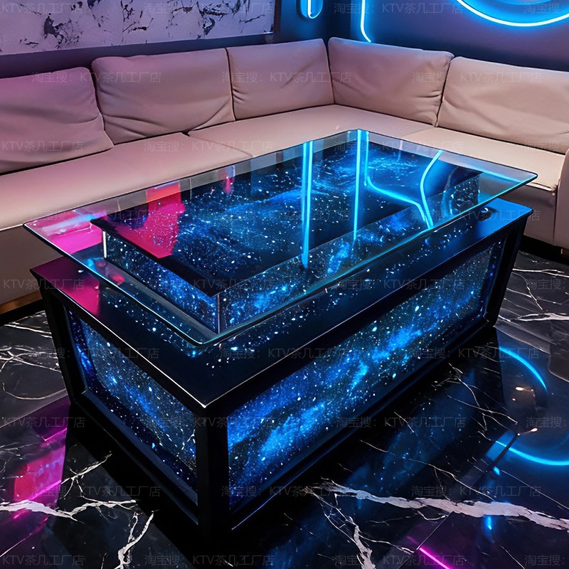 Luminous Tempered Glass Coffee – обзор и цена Resin Art Coffee Table