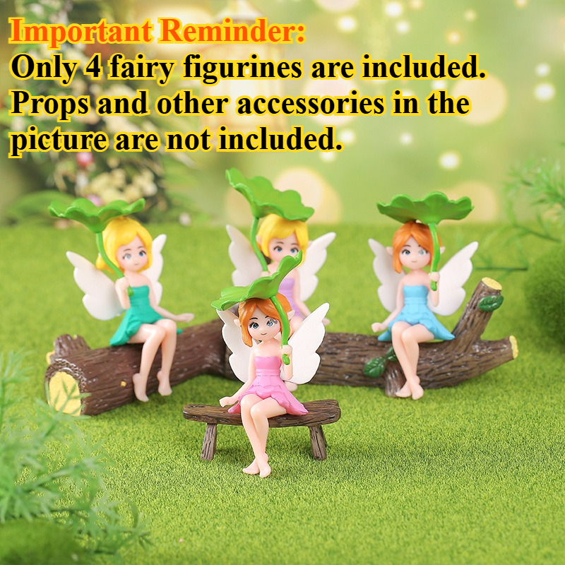 4-Piece Lotus Leaf Fairy Figur – обзор и цена Resin Art Workshop