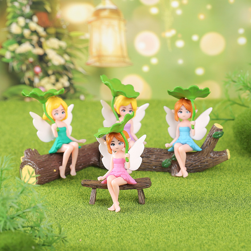 4-Piece Lotus Leaf Fairy Figur – обзор и цена Resin Art Workshop