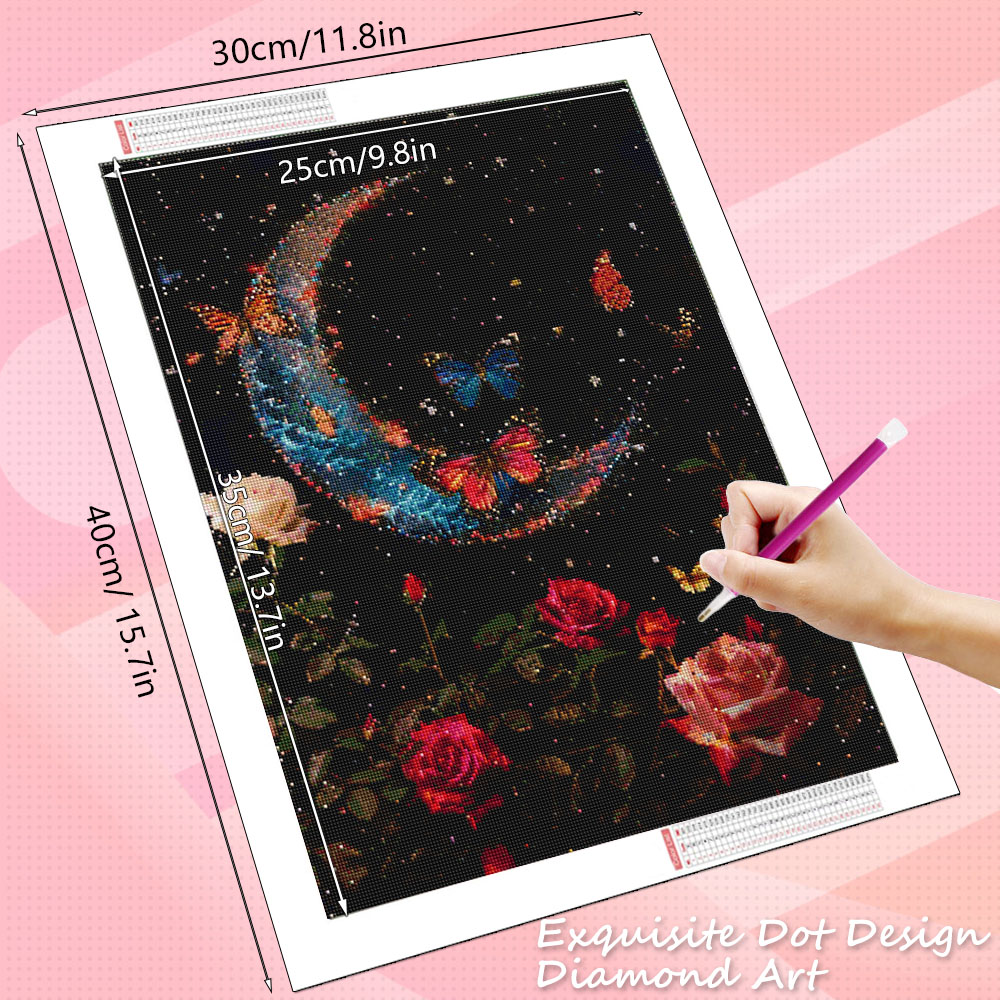 HUACAN Diamond Painting 5d Moo – обзор и цена Resin Art With Rose