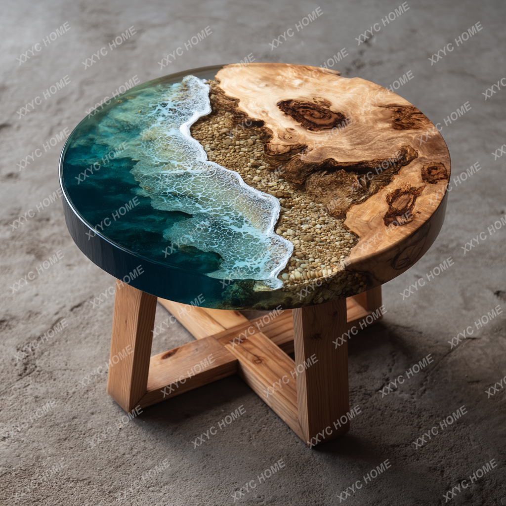 TT Epoxy resin river table cof – обзор и цена Resin Art Coffee Table