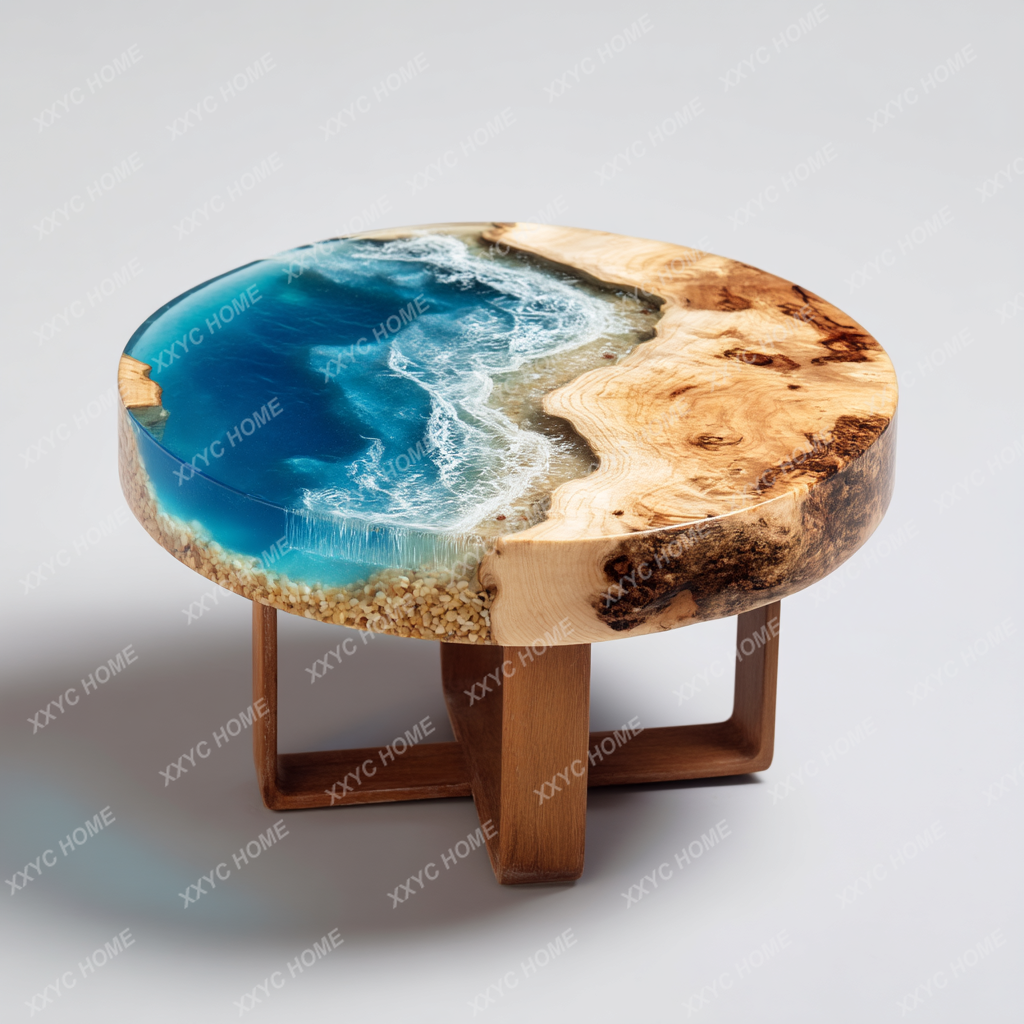 TT Epoxy resin river table cof – обзор и цена Resin Art Coffee Table