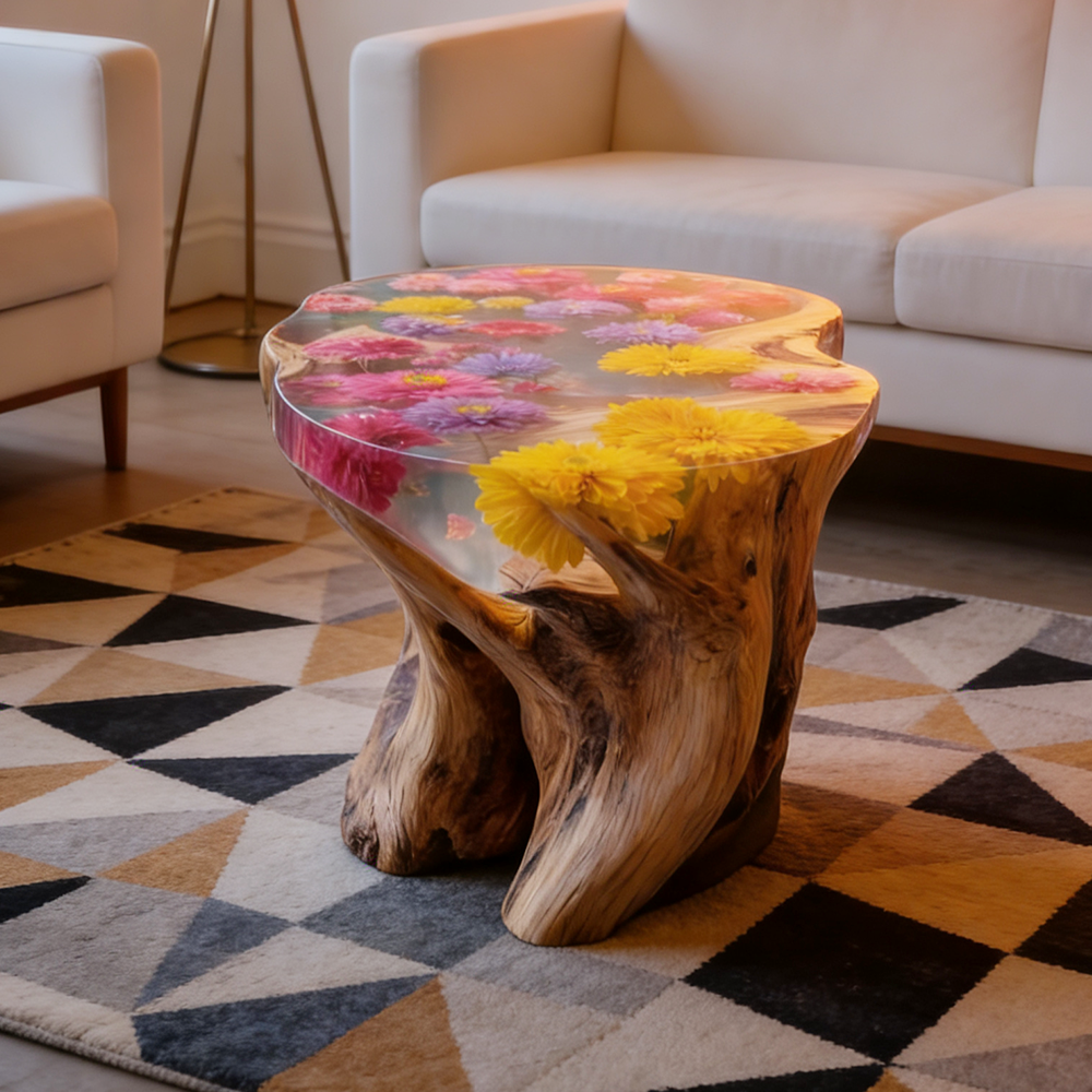 mnCustom Handmade Luxury Natur – обзор и цена Resin Art Coffee Table