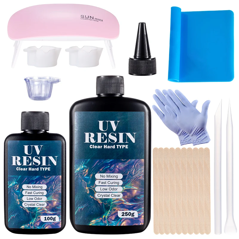 Hard UV Resin Glue Kit Fast Cu – обзор и цена Resin Art Workshop