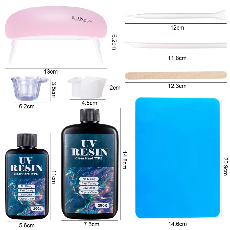 Hard UV Resin Glue Kit Fast Cu – обзор и цена Resin Art Workshop