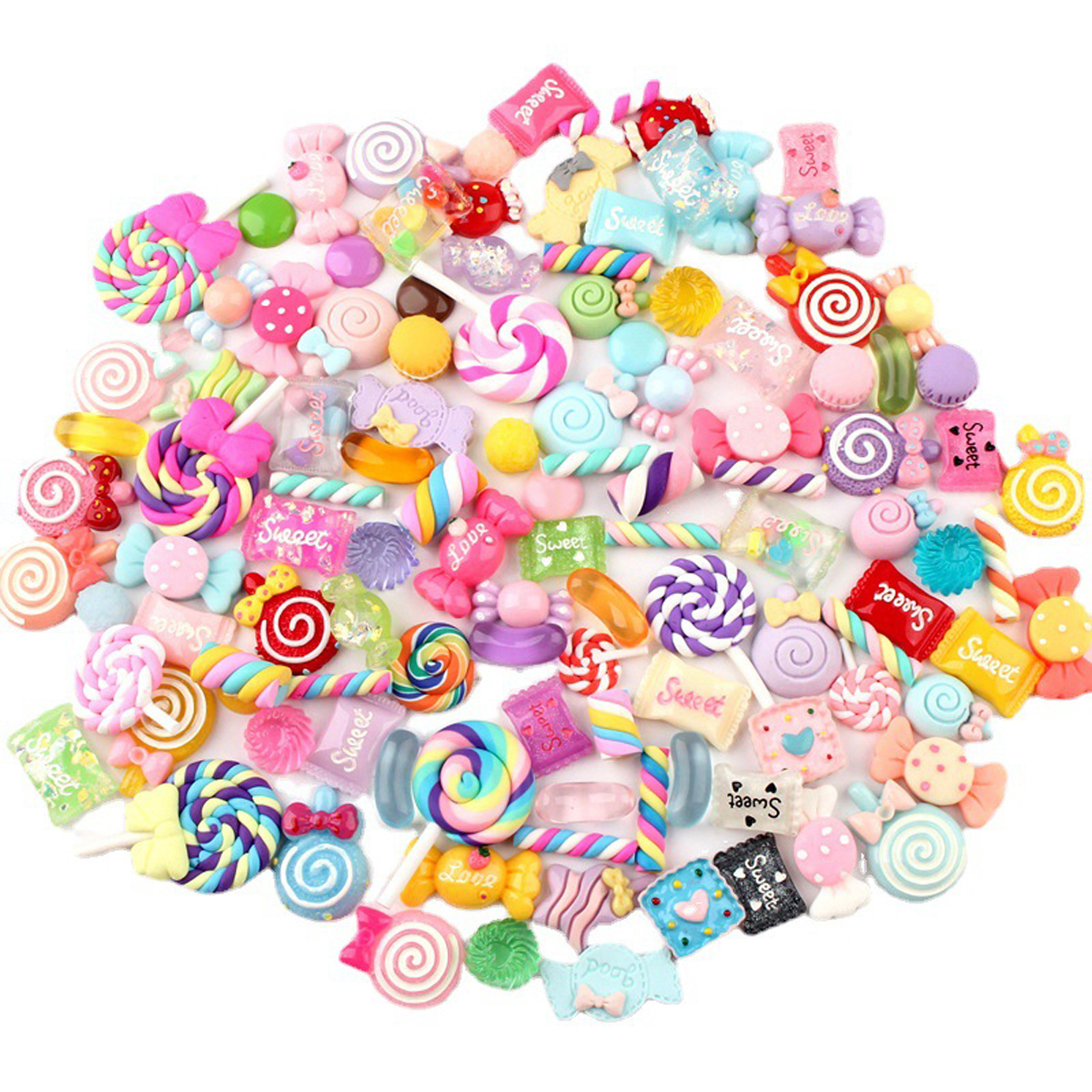 30pcs Random Candy Slime Charm – обзор и цена Resin Art Supplies