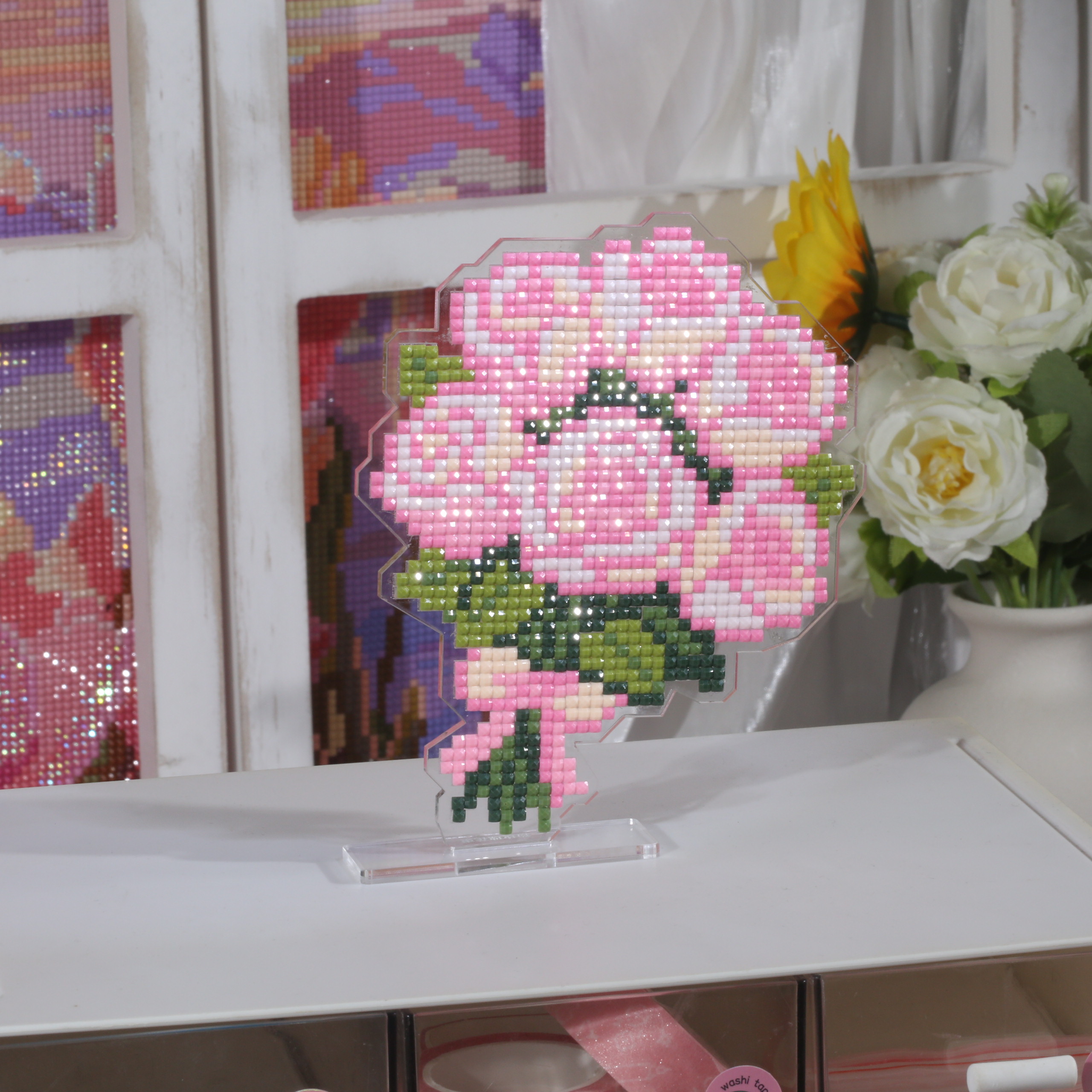 ForeverYoung Pink Rose Bouquet – обзор и цена Resin Art Acrylic