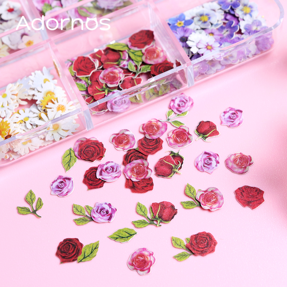 6 Grids Flowers Wood Pulp Chip – обзор и цена Resin Art With Rose