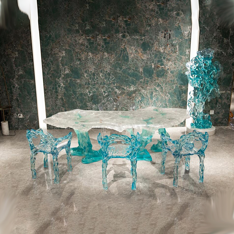 Light luxury transparent resin – обзор и цена Resin Art Coffee Table