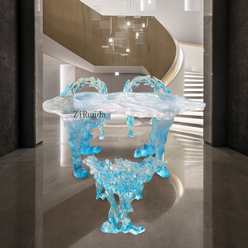 Light luxury transparent resin – обзор и цена Resin Art Coffee Table