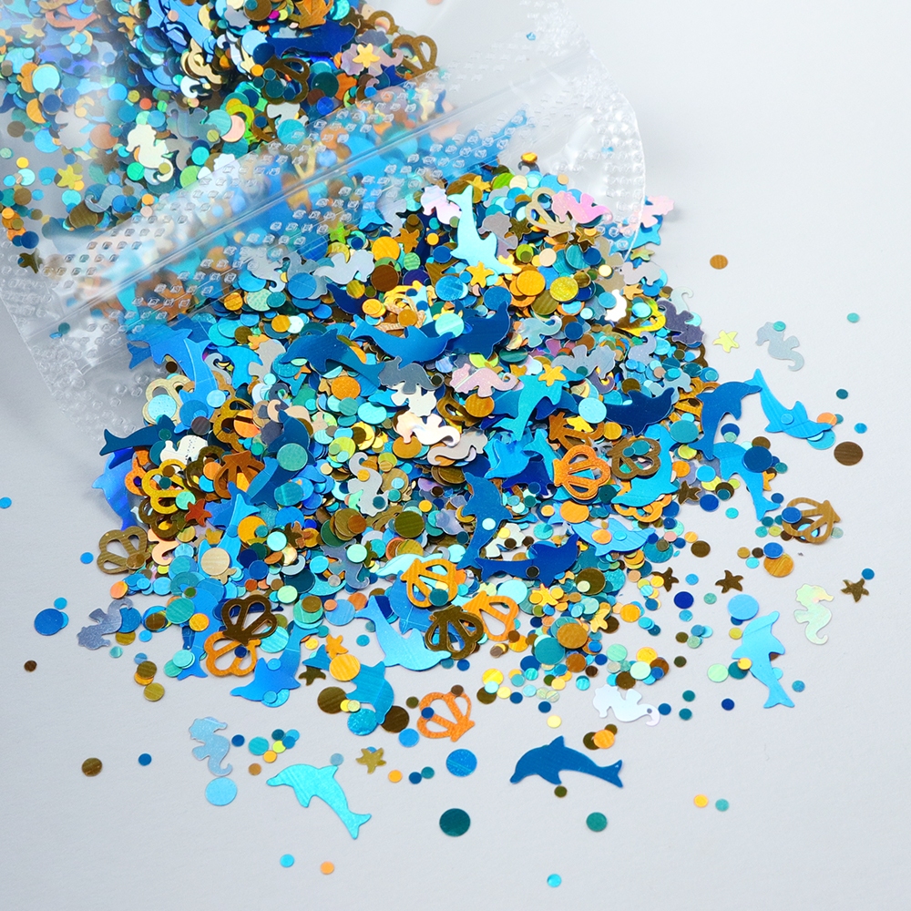 Dolphins Seahorses Glitter For – обзор и цена Resin Art Workshop
