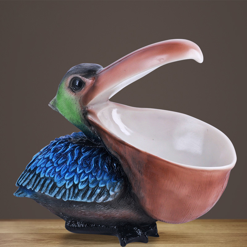 ‌Toucan Pelican Figurine, Key  – обзор и цена Resin Art Unique Ideas