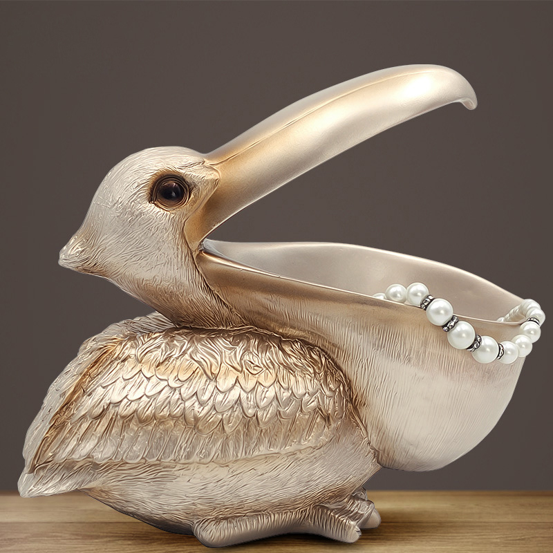 ‌Toucan Pelican Figurine, Key  – обзор и цена Resin Art Unique Ideas