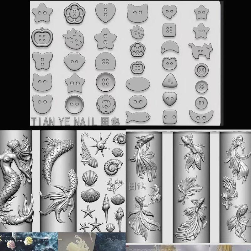 Z. 3D Soft Resin Nail Ocean Me – обзор и цена Resin Art Zone