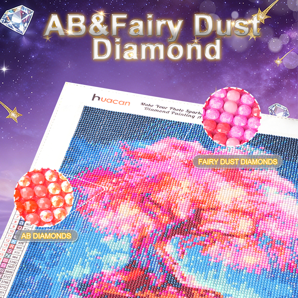 HUACAN Diamond Painting Kit Fl – обзор и цена Resin Art With Rose