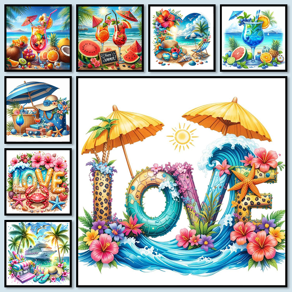 Summer Beach Full DIY 5D Round – обзор и цена Resin Art Ideas With Pictures
