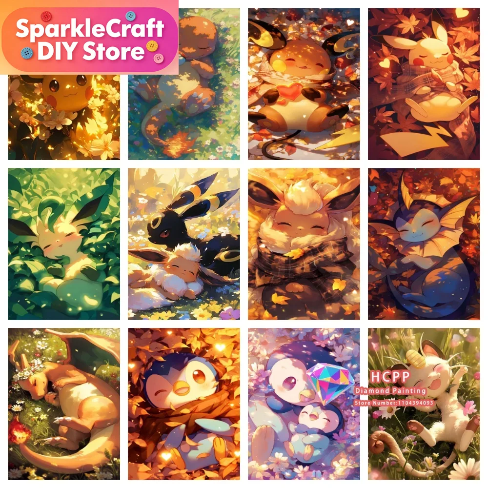 1pc frameless Cartoon Pokemon  – обзор и цена Resin Art Supplies