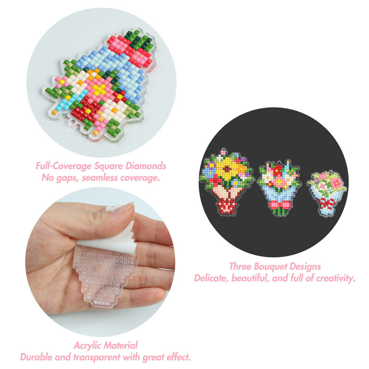 FOREVER YOUNG 3PCS Bouquet Acr – обзор и цена Resin Art Acrylic